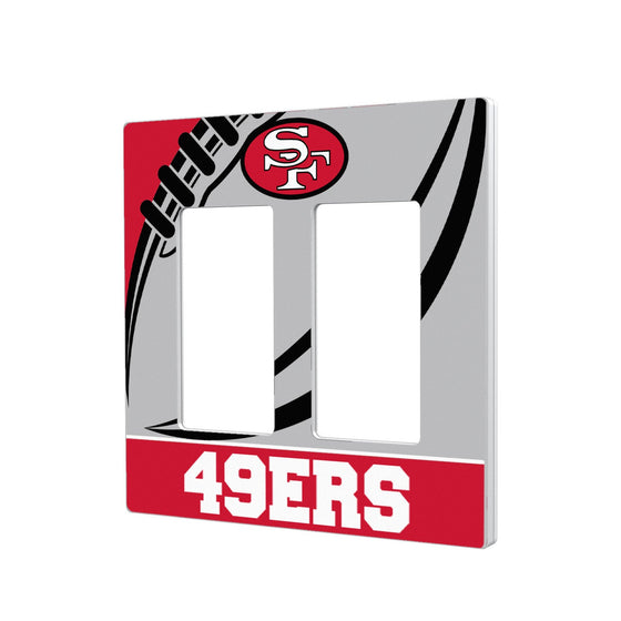 San Francisco 49ers Passtime Hidden-Screw Light Switch Plate - 757 Sports Collectibles