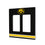 Iowa Hawkeyes Stripe Hidden-Screw Light Switch Plate-3