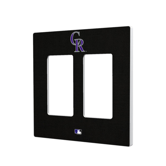 Colorado Rockies Solid Hidden-Screw Light Switch Plate - 757 Sports Collectibles