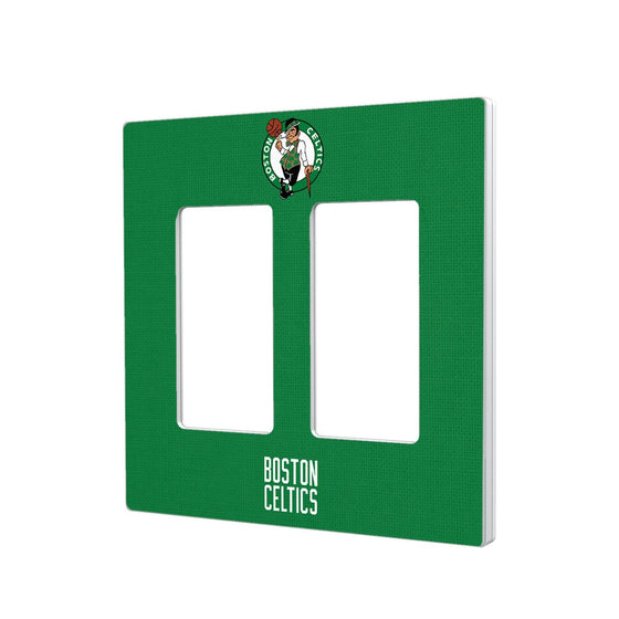 Boston Celtics Solid Hidden-Screw Light Switch Plate-3