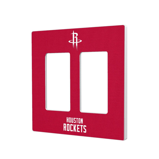 Houston Rockets Solid Hidden-Screw Light Switch Plate-3