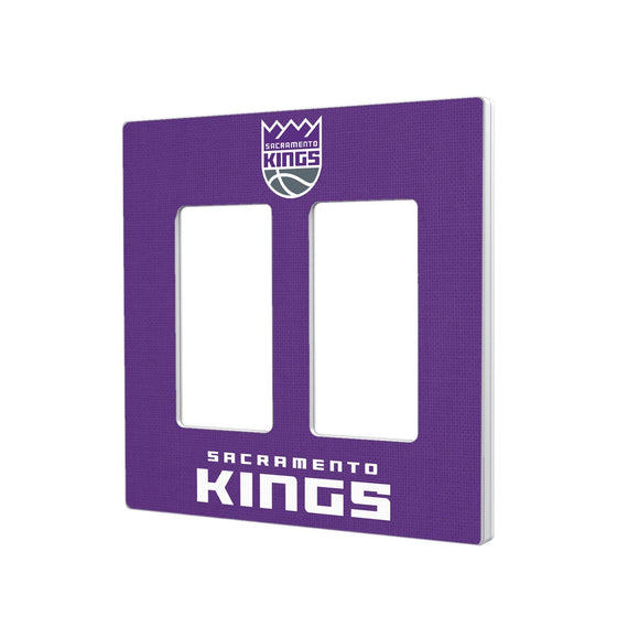 Sacramento Kings Solid Hidden-Screw Light Switch Plate-3