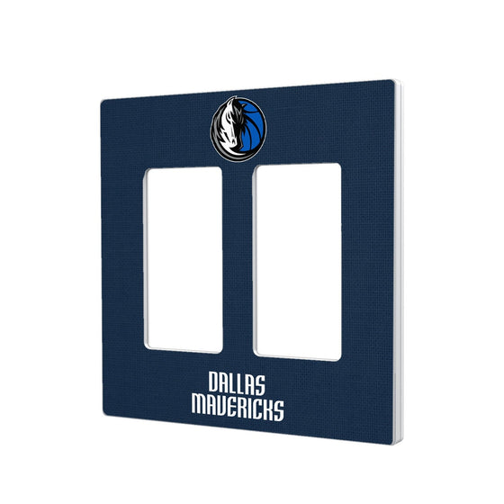 Dallas Mavericks Solid Hidden-Screw Light Switch Plate-3