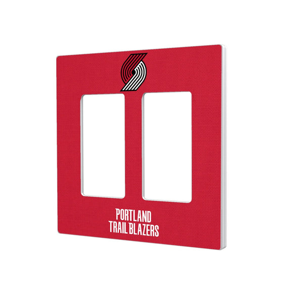 Portland Trail Blazers Solid Hidden-Screw Light Switch Plate-3