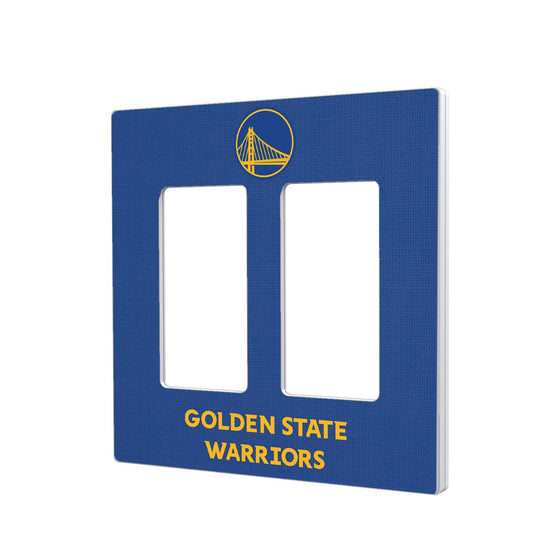 Golden State Warriors Solid Hidden-Screw Light Switch Plate-3