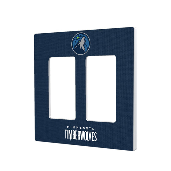 Minnesota Timberwolves Solid Hidden-Screw Light Switch Plate-3