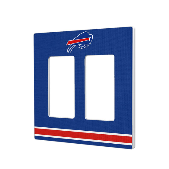 Buffalo Bills Stripe Hidden-Screw Light Switch Plate - 757 Sports Collectibles