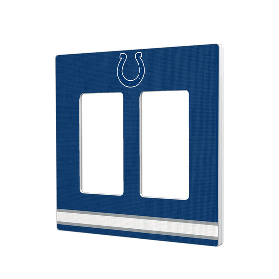 Indianapolis Colts Stripe Hidden-Screw Light Switch Plate - 757 Sports Collectibles