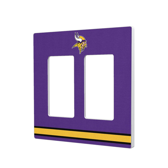 Minnesota Vikings Stripe Hidden-Screw Light Switch Plate - 757 Sports Collectibles