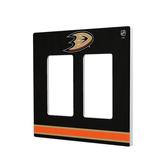 Anaheim Ducks Stripe Hidden-Screw Light Switch Plate-3