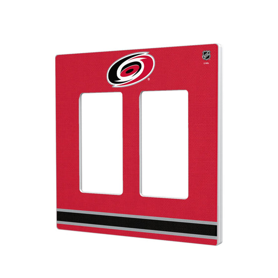 Carolina Hurricanes Stripe Hidden-Screw Light Switch Plate-3