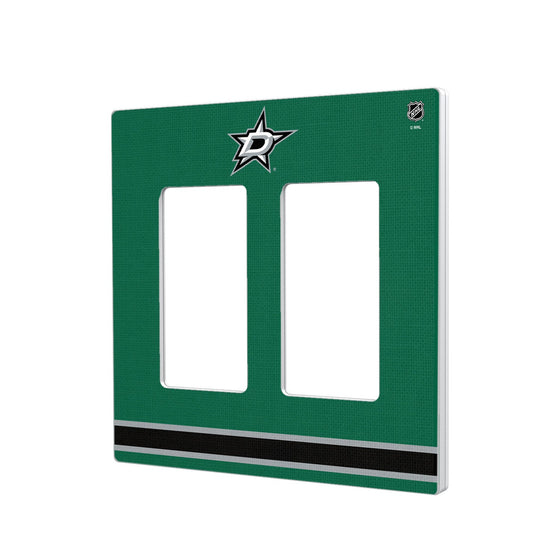 Dallas Stars Stripe Hidden-Screw Light Switch Plate-3