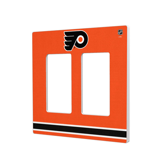 Philadelphia Flyers Stripe Hidden-Screw Light Switch Plate-3