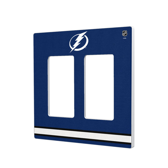 Tampa Bay Lightning Stripe Hidden-Screw Light Switch Plate-3