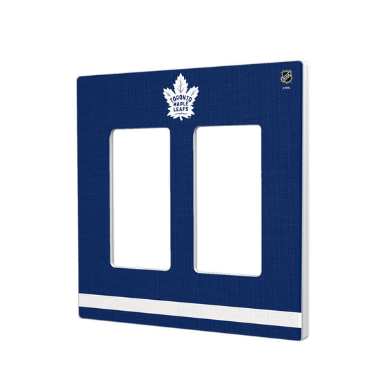 Toronto Maple Leafs Stripe Hidden-Screw Light Switch Plate-3