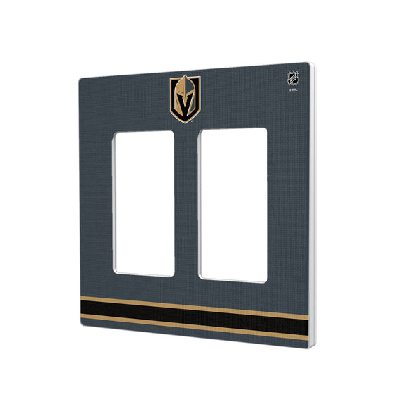 Vegas Golden Knights Stripe Hidden-Screw Light Switch Plate-3