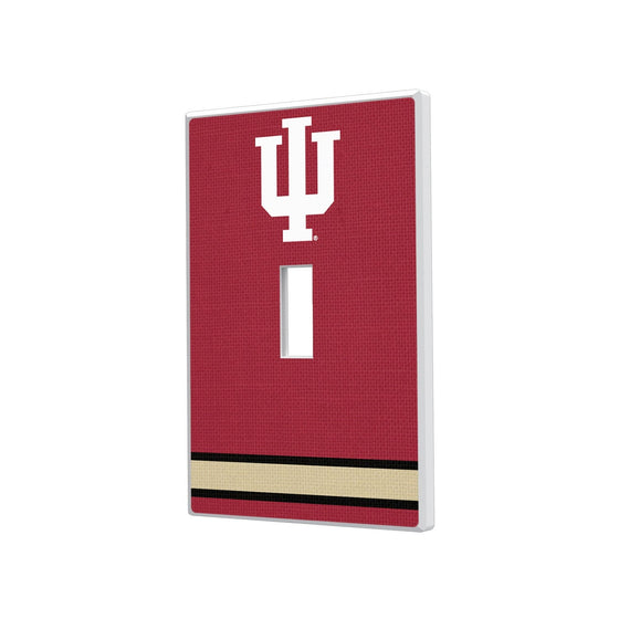 Indiana Hoosiers Stripe Hidden-Screw Light Switch Plate-0