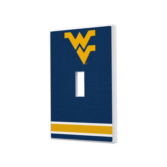 West Virginia Mountaineers Stripe Hidden-Screw Light Switch Plate-0