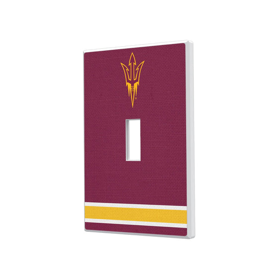 Arizona State Sun Devils Stripe Hidden-Screw Light Switch Plate-0