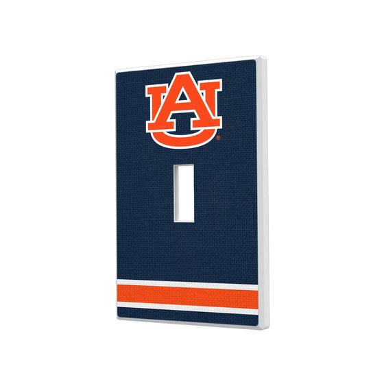 Auburn Tigers Stripe Hidden-Screw Light Switch Plate-0