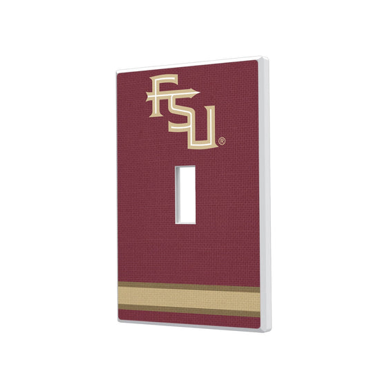 Florida State Seminoles Stripe Hidden-Screw Light Switch Plate-0