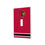 Louisville Cardinals Stripe Hidden-Screw Light Switch Plate-0