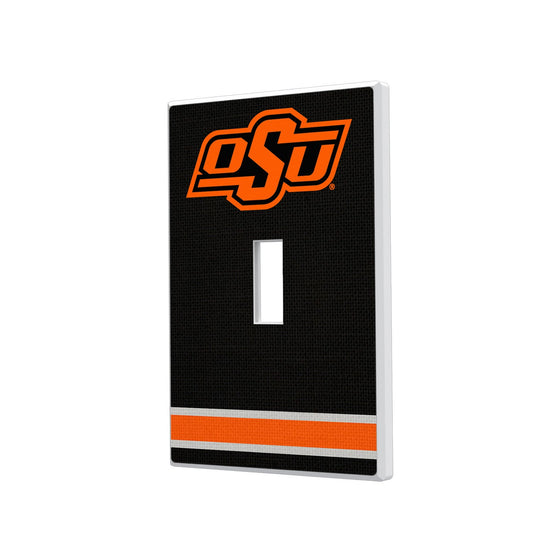 Oklahoma State Cowboys Stripe Hidden-Screw Light Switch Plate-0