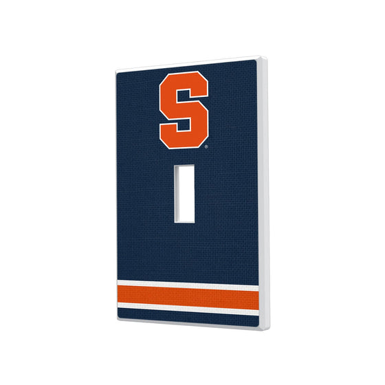 Syracuse Orange Stripe Hidden-Screw Light Switch Plate-0