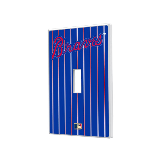 Atlanta Braves Home 2012 - Cooperstown Collection Pinstripe Hidden-Screw Light Switch Plate - 757 Sports Collectibles