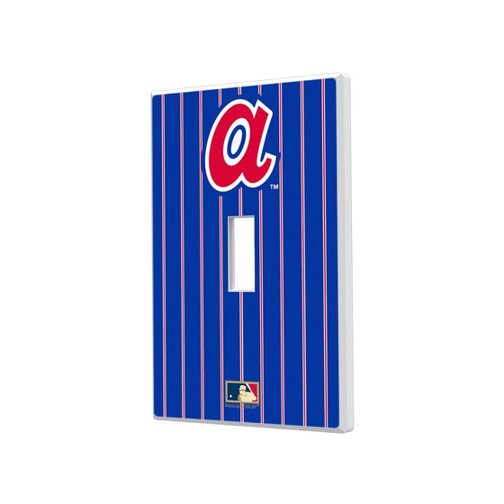 Atlanta Braves 1972-1980 - Cooperstown Collection Pinstripe Hidden-Screw Light Switch Plate - 757 Sports Collectibles