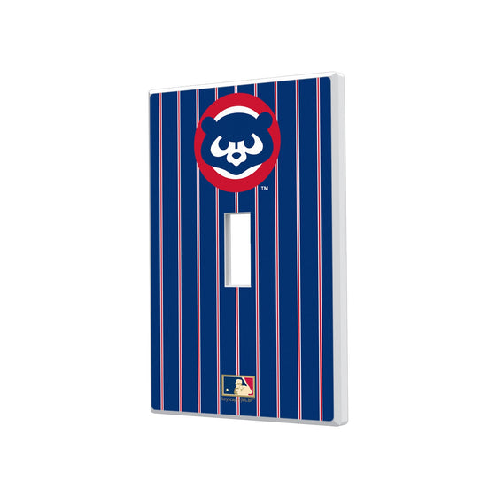 Chicago Cubs Home 1979-1998 - Cooperstown Collection Pinstripe Hidden-Screw Light Switch Plate - 757 Sports Collectibles