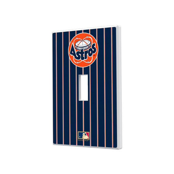 Houston Astros 1977-1998 - Cooperstown Collection Pinstripe Hidden-Screw Light Switch Plate - 757 Sports Collectibles