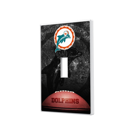 Miami Dolphins 1966-1973 Historic Collection Legendary Hidden-Screw Light Switch Plate - 757 Sports Collectibles