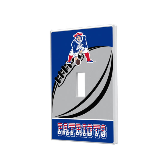 New England Patriots Passtime Hidden-Screw Light Switch Plate - 757 Sports Collectibles