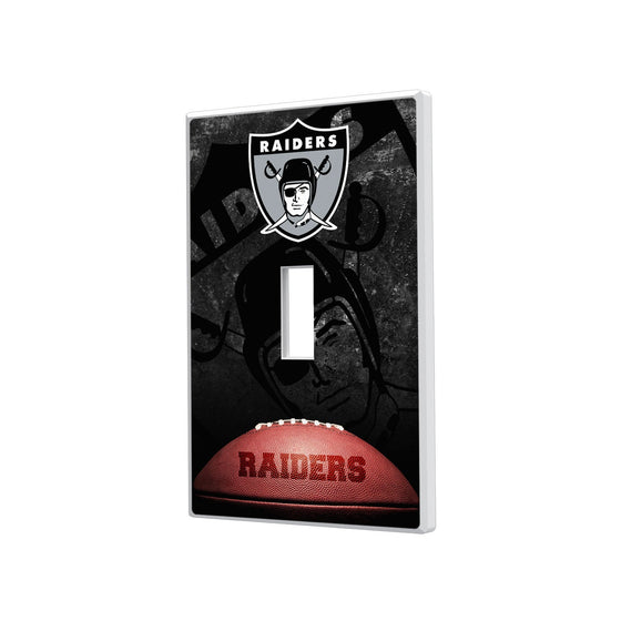 Oakland Raiders 1963 Historic Collection Legendary Hidden-Screw Light Switch Plate - 757 Sports Collectibles