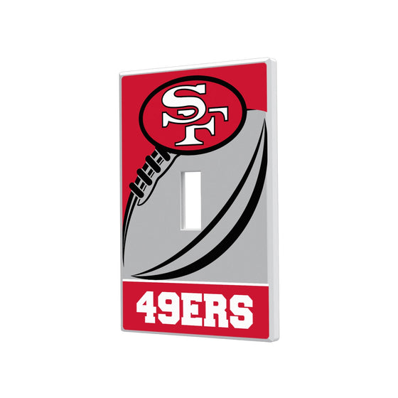 San Francisco 49ers Passtime Hidden-Screw Light Switch Plate - 757 Sports Collectibles