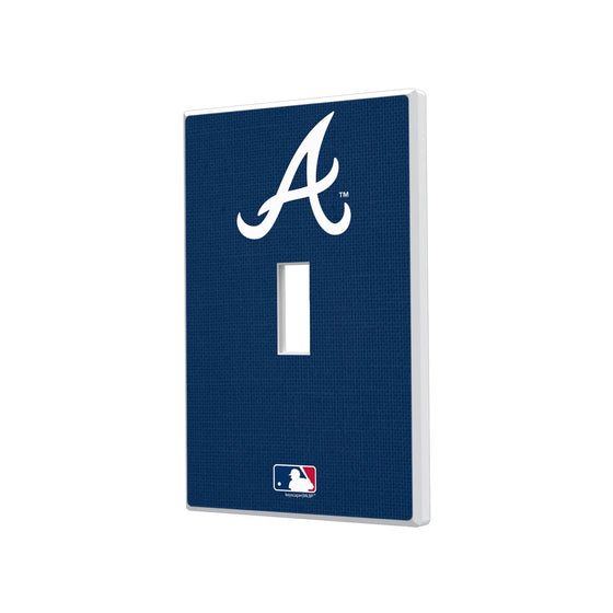 Atlanta Braves Solid Hidden-Screw Light Switch Plate - 757 Sports Collectibles