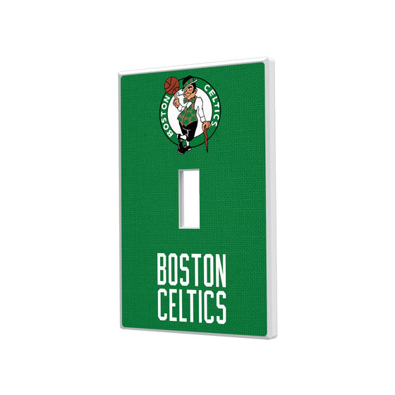 Boston Celtics Solid Hidden-Screw Light Switch Plate-0