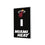 Miami Heat Solid Hidden-Screw Light Switch Plate-0