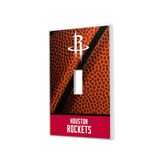 Houston Rockets Basketball Hidden-Screw Light Switch Plate-0