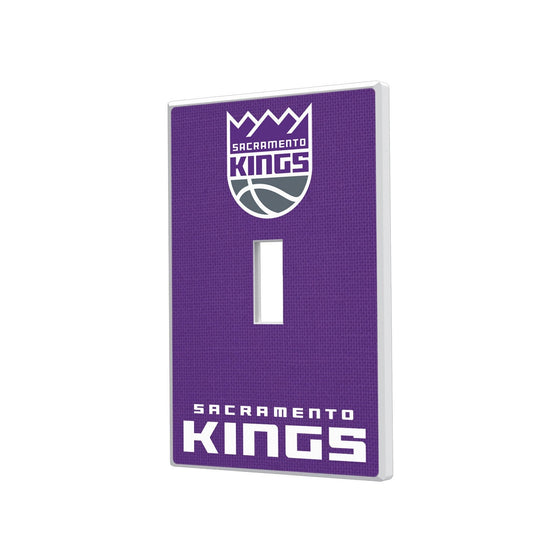 Sacramento Kings Solid Hidden-Screw Light Switch Plate-0