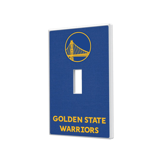 Golden State Warriors Solid Hidden-Screw Light Switch Plate-0