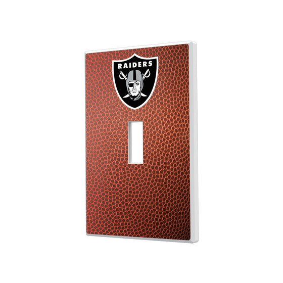 Las Vegas Raiders Football Hidden-Screw Light Switch Plate-0