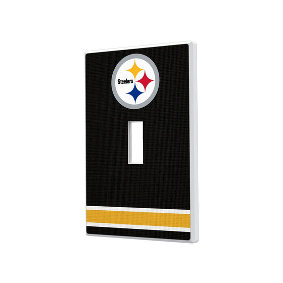 Pittsburgh Steelers Stripe Hidden-Screw Light Switch Plate - 757 Sports Collectibles