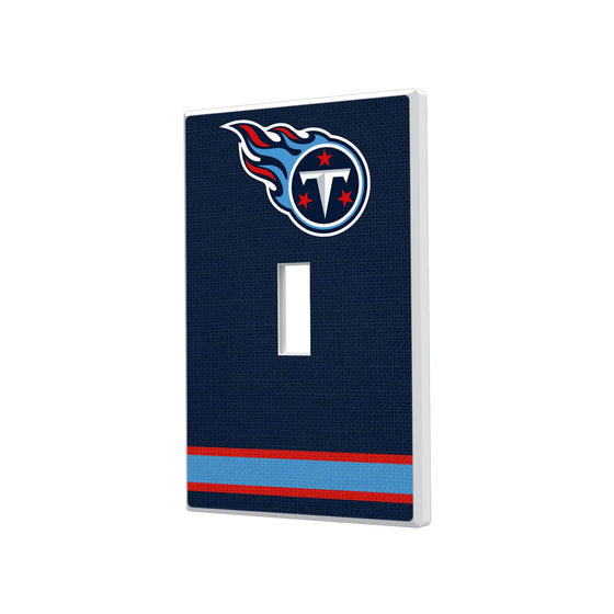 Tennessee Titans Stripe Hidden-Screw Light Switch Plate - 757 Sports Collectibles