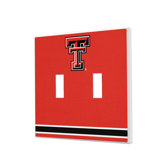 Texas Tech Red Raiders Stripe Hidden-Screw Light Switch Plate-2