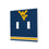 West Virginia Mountaineers Stripe Hidden-Screw Light Switch Plate-2