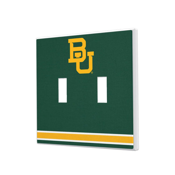 Baylor Bears Stripe Hidden-Screw Light Switch Plate-2