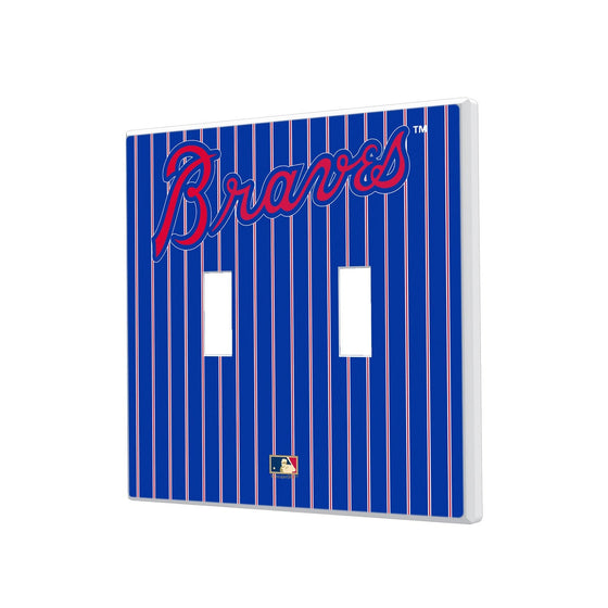 Atlanta Braves Home 2012 - Cooperstown Collection Pinstripe Hidden-Screw Light Switch Plate - 757 Sports Collectibles