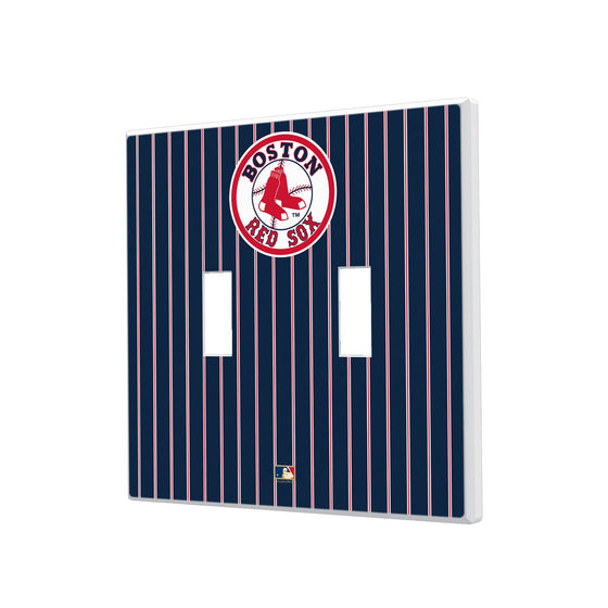 Boston Red Sox 1976-2008 - Cooperstown Collection Pinstripe Hidden-Screw Light Switch Plate - 757 Sports Collectibles